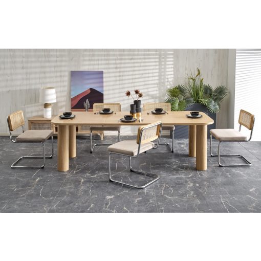 Elefante étkezőasztal, kihúzható étkezőasztal, Bővíthető ebédlőasztal, 