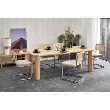 Elefante étkezőasztal, kihúzható étkezőasztal, Bővíthető ebédlőasztal, 