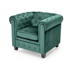 Zöld fotel, vintage fotel, kényelmes fotel, gödöllő bútor, luxus fotel, elegáns fotel