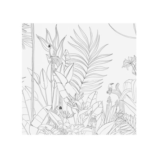 Zanzibar     Tapéta vidám, trópusi mintázattal