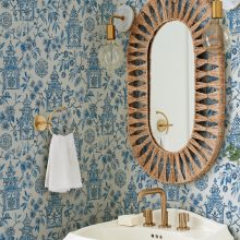 Helaine , mintás tapéta, japán hangulatú tapéta, virág mintás tapéta