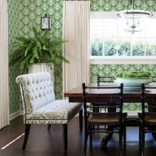 Keaton ikat mintás tapéta, tapéta nappaliba