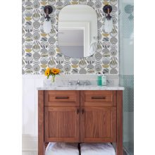 Mahe  geometriai mintás tapéta, tapéta előszobába