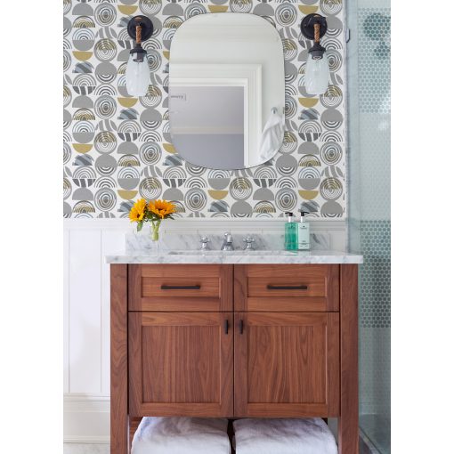 Mahe  geometriai mintás tapéta, tapéta előszobába