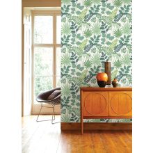 Praslin virág mintás tapéta, levél mintás tapéta