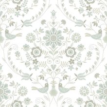 Britt  virágos tapéta, népművészeti mintás tapéta