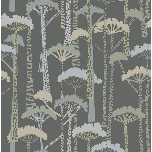 Unify Forest erdő mintás tapéta, fa mintás tapéta, tapéta gyerekszobába