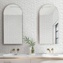 Integrity geometriai mintás tapéta, textil hatású tapéta, tapéta előszobába