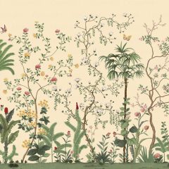 Flowers and palm trees design