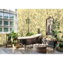 Flowers and palm trees design