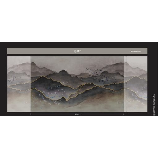 Mountains design with birds