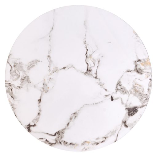 Elegáns kétrészes márvány lerakóasztal, márvány mintás lerakóasztal, fekete lerakóasztal, arany lerakóasztal