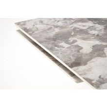 Kihúzható étkezőasztal, bővíthető fekete márvány étkezőasztal