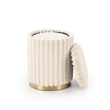 Puff szett  belső tárolóval Krém 