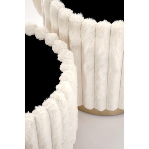 Puff szett  belső tárolóval Krém 