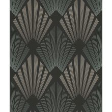 Gatsby növény mintás tapéta, geometriai mintás tapéta