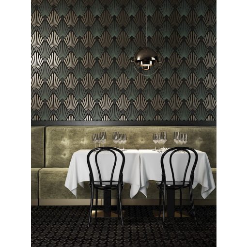 Gatsby növény mintás tapéta, geometriai mintás tapéta