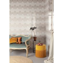 Gatsby növény mintás tapéta, geometriai mintás tapéta