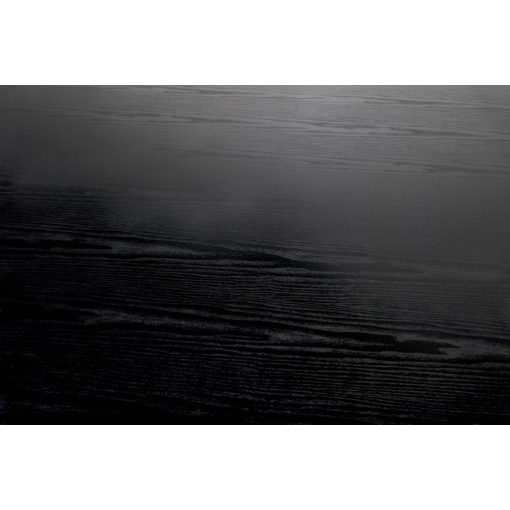 Kerek letisztult étkezőasztal, fekete étkezőasztal