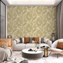 Tropical palm leaf, trópusi tapéta, mintás tapéta, levél mintás tapéta, leveles tapéta