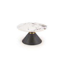 Kerek lerakóasztal, márvány mintás lerakóasztal, asztal nappaliba