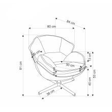 Forgatható fotel, szürke fotel, bézs fotel, sárga fotel, fotel nappaliba, fotel dolgozószobába