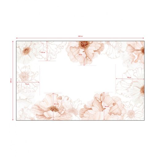 Islandic poppies - Panoramic field of poppies