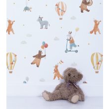 Gentle friends-animals and balloons