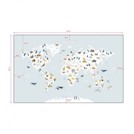 Living earth - Panoramic map and animals