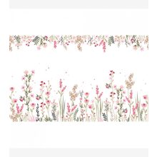 Magenta - Panoramic field of pink flowers 