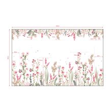 Magenta - Panoramic field of pink flowers 