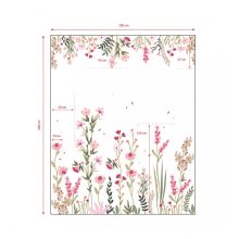 Magenta - Panoramic field of pink flowers