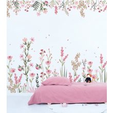 Magenta - Panoramic field of pink flowers