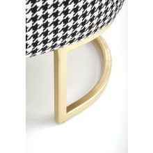 Fekete/fehér puff belső tárolóval, pad tárolóval előszobába