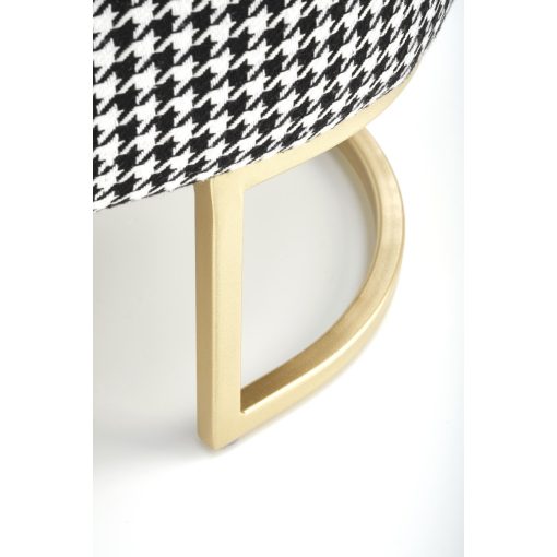 Fekete/fehér puff belső tárolóval, pad tárolóval előszobába