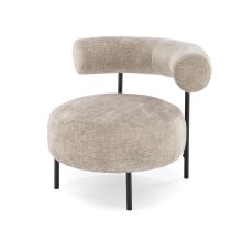 Letisztult stílusú kényelmes fotel, bézs fotel, barna fotel, fotel előszobába, fotel nappaliba