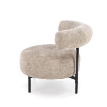 Letisztult stílusú kényelmes fotel, bézs fotel, barna fotel, fotel előszobába, fotel nappaliba