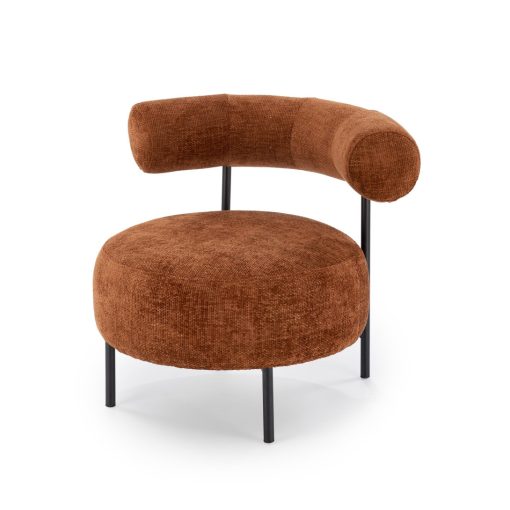 Letisztult stílusú kényelmes fotel, bézs fotel, barna fotel, fotel előszobába, fotel nappaliba