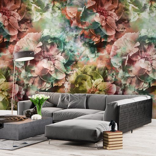 Limitless Színes virág mintás poszter tapéta