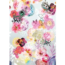 Happy florals poszter, virágos poszter, virágmintás poszter, design poszter