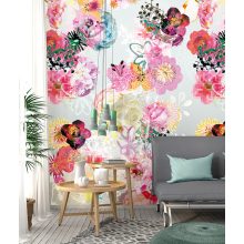 Happy florals poszter, virágos poszter, virágmintás poszter, design poszter