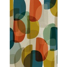 Warm retro Absztrakt mintás retró tapéta