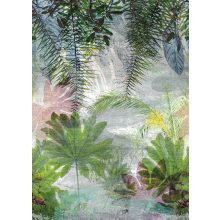 Jungle love Egzotikus levélmintás poszter tapéta