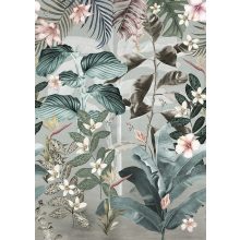 Magafuli petrol Virág mintás poszter tapéta