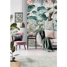 Magafuli petrol Virág mintás poszter tapéta