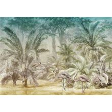 Pondicherry evening Tópusi növény és állatmintás poszter tapéta