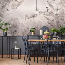 Jungle Beige  Állat mintás tapéta, Trópusi mintás tapéta, Bézs tapéta