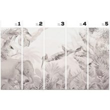 Jungle Beige  Állat mintás tapéta, Trópusi mintás tapéta, Bézs tapéta