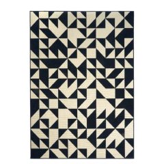 Kék, fehér kültéri szőnyeg