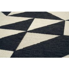 Kék, fehér kültéri szőnyeg